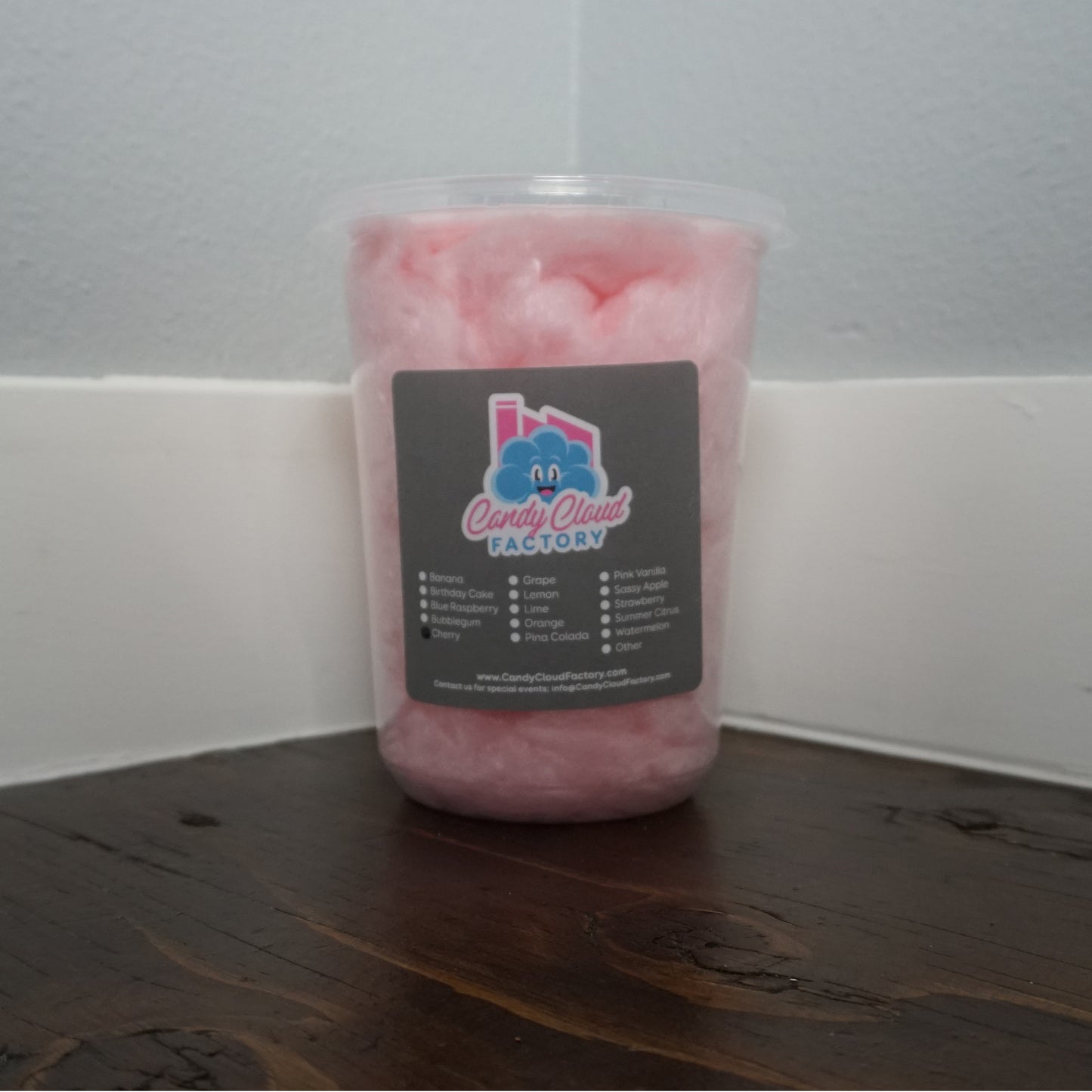 Large Containers Filled Cotton Candy