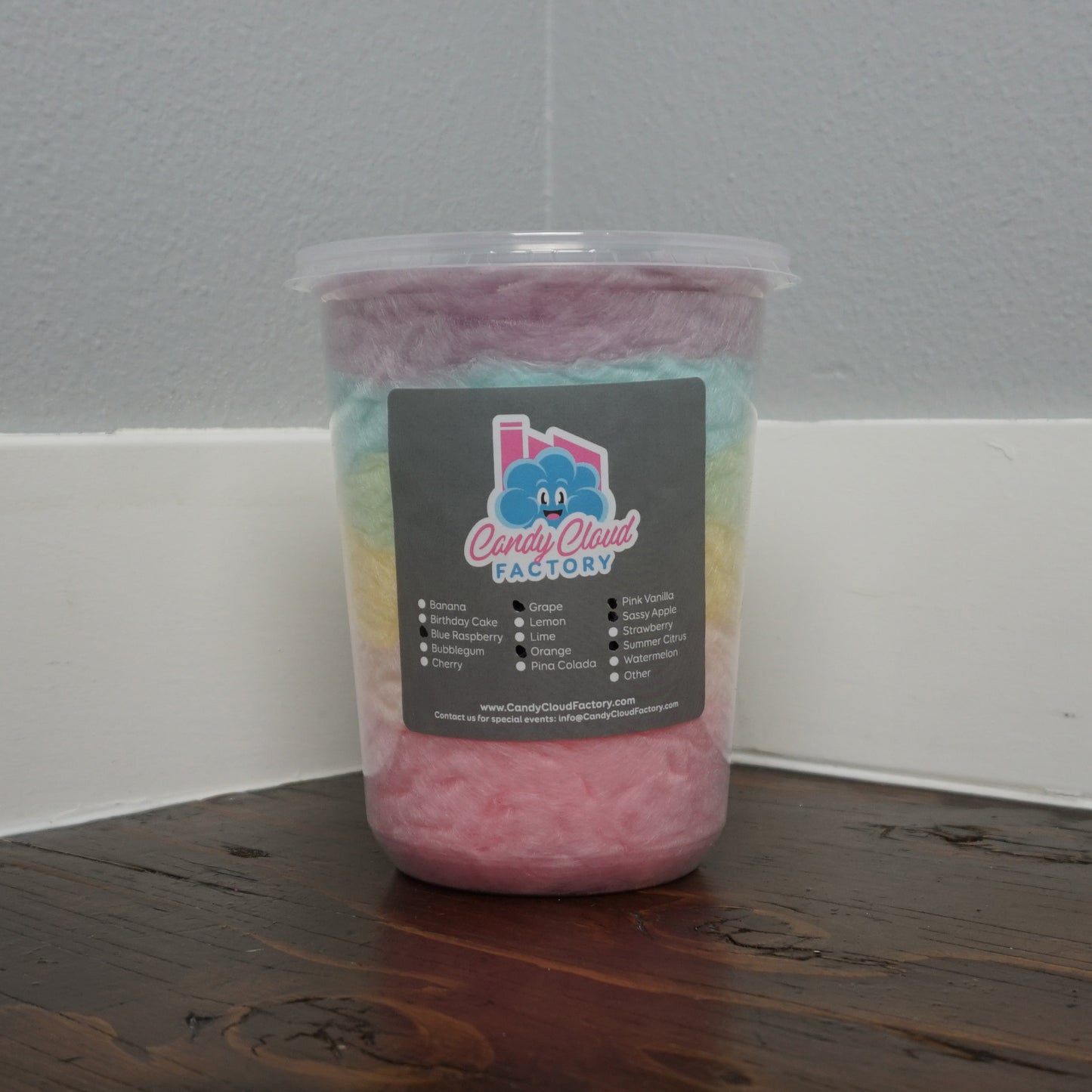 Cotton Candy Rainbow Container